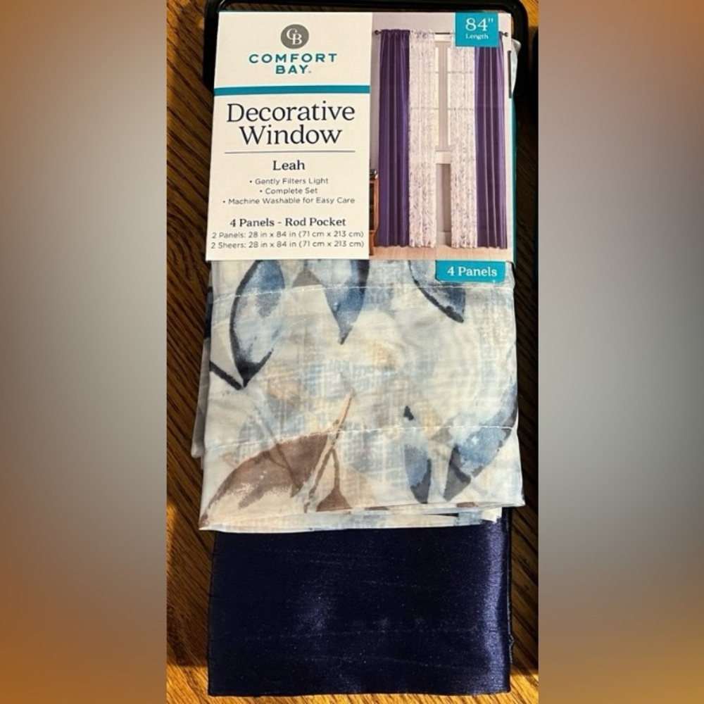 Curtains 1 pair with sheers